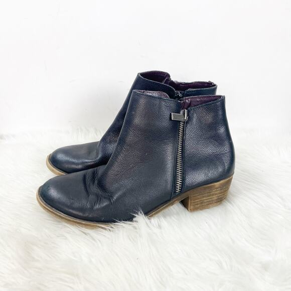 Kenzie 7 M Womens Black Leather Ghita Zip-up Ankle Booties - Picture 5 of 10